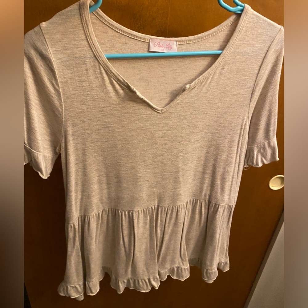 Ruffle Hem Top